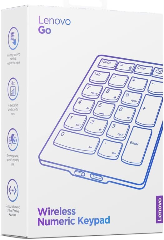 Lenovo Go Wireless Numeric Keypad, grau