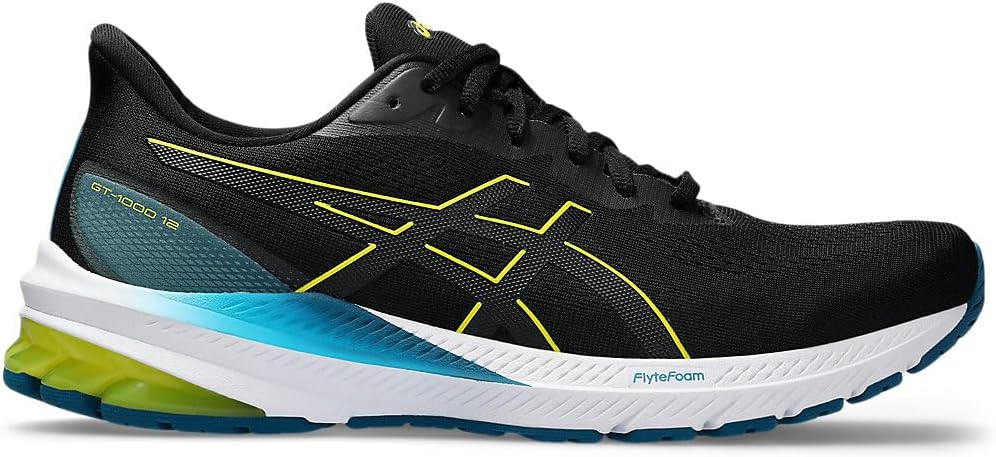 ASICS Herren Gt-1000 12 Sneaker 40 EU Black Bright Yellow