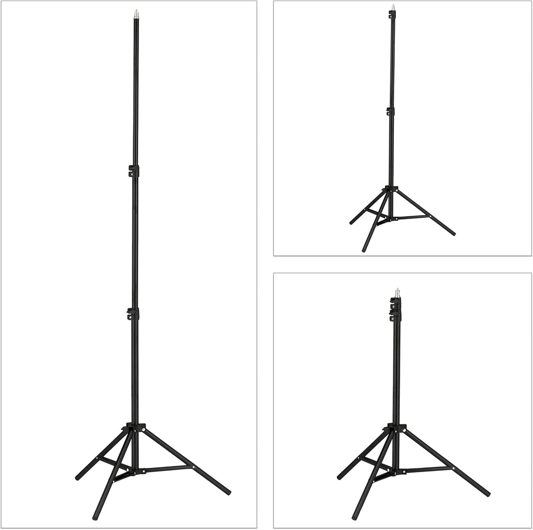 Relaxdays LED Ringlicht mit Stativ, 10" Ringleuchte dimmbar, Make-up, Fotografie & Videos, Lichtring