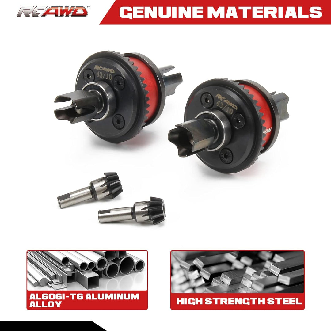RCAWD Differential Active F/R Diff-Set für Arrma 1/7 Felony Limitless Infrktion Fireteam Mojave 6s U