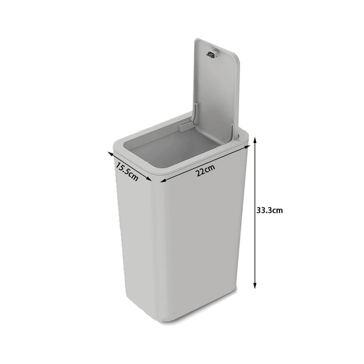 3 Stück 10 l Mülleimer mit Pop-Up-Deckel. Kleiner Mülleimer mit Deckel, Abfallkorb für Küche, Schlaf