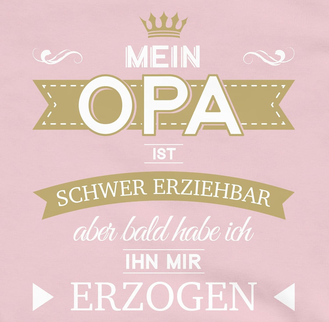 Shirtracer - Kinder Hoodie Jungen Mädchen - Statement Sprüche - Mein Opa ist schwer erziehbar Bald H