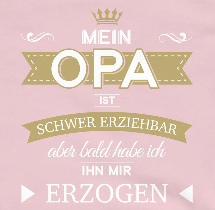 Shirtracer - Kinder Hoodie Jungen Mädchen - Statement Sprüche - Mein Opa ist schwer erziehbar Bald H