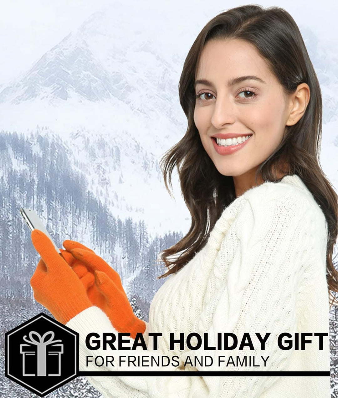 Bequemer Laden Damen Winter Warm Touchscreen Handschuhe Thermo Winterhandschuhe Kaschmir Strickhands