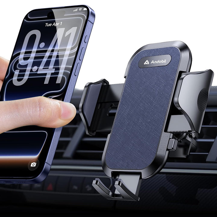andobil Handyhalterung Auto Lüftung [2026 Neueste Lüftungsclip] Kfz Handy Halterung [100% Sicherer G