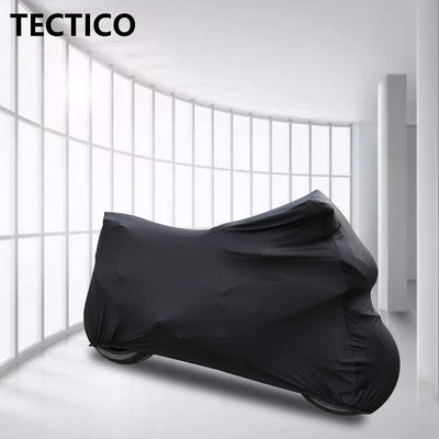 TECTICO Indoor Motorradabdeckung Elastisch Atmungsaktiv Soft Stretch XL Voller Schutz für Garage Mot