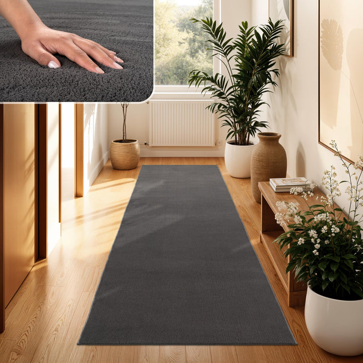 Paco Home Waschbarer Teppich Wohnzimmer Schlafzimmer Kurzflor rutschfest Flauschig Weich Moderne Ein