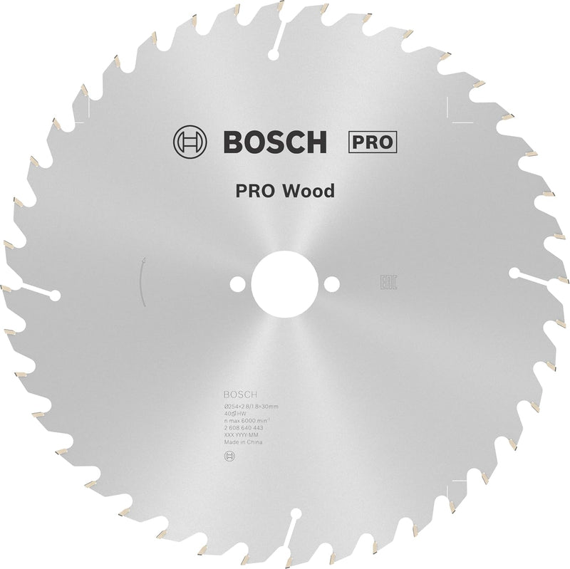 Bosch Accessories Bosch Professional 1x Kreissägeblatt Optiline Wood (Sägeblatt für Holz, Ø 254 x 30