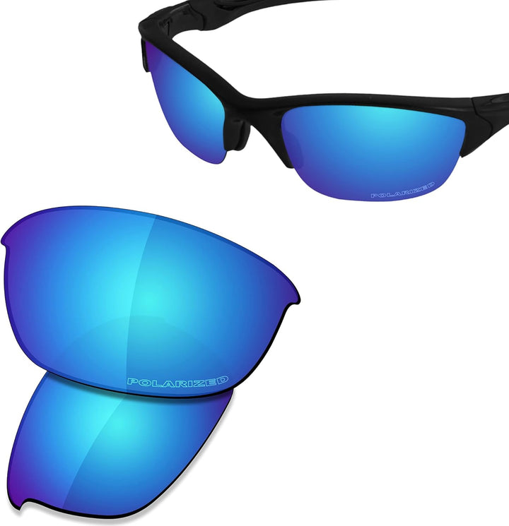 Saucer Premium-Ersatzgläser und Gummi-Kits für Oakley Half Jacket 2.0 OO9144 Sonnenbrillen High Defi