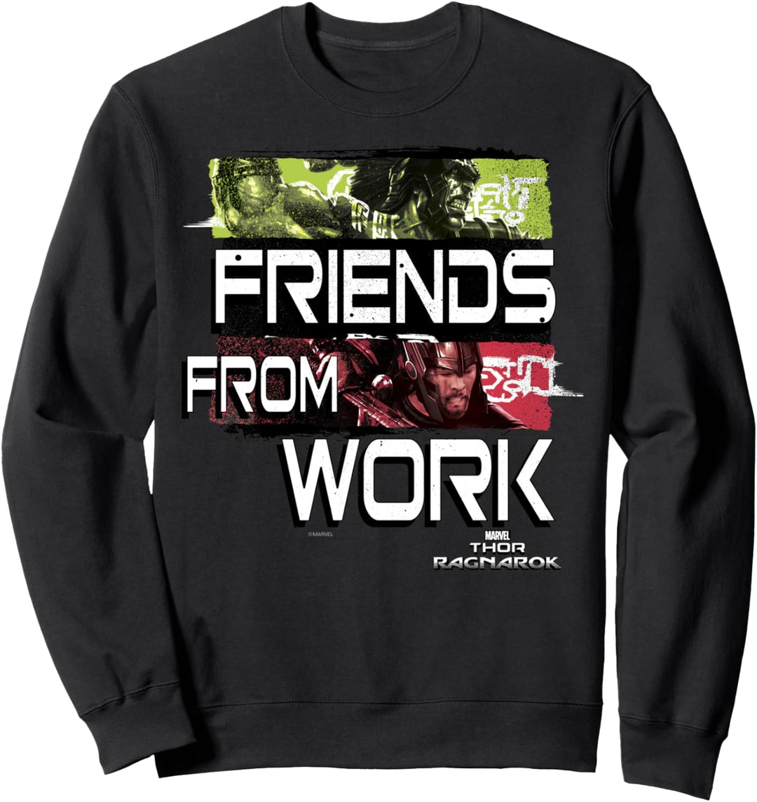 Marvel Thor: Ragnarok Friends From Work Panels Sweatshirt