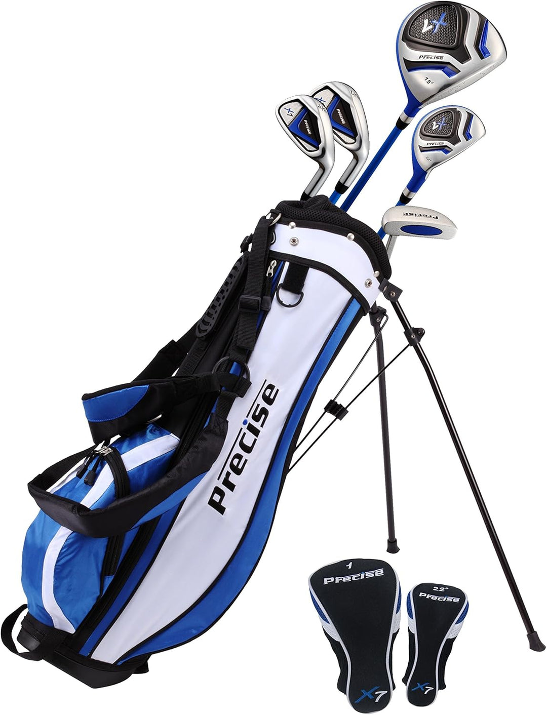 PreciseGolf Co. Precise X7 Junior Complete Golf Club Set for Children Kids - 3 Age Groups Boys & Gir