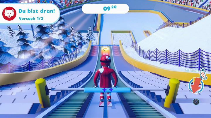 Winter Games Challenge - 8 Sportarten - Snowboard, Alpin, Riesenslalom, Skispringen, Curling, Rennro