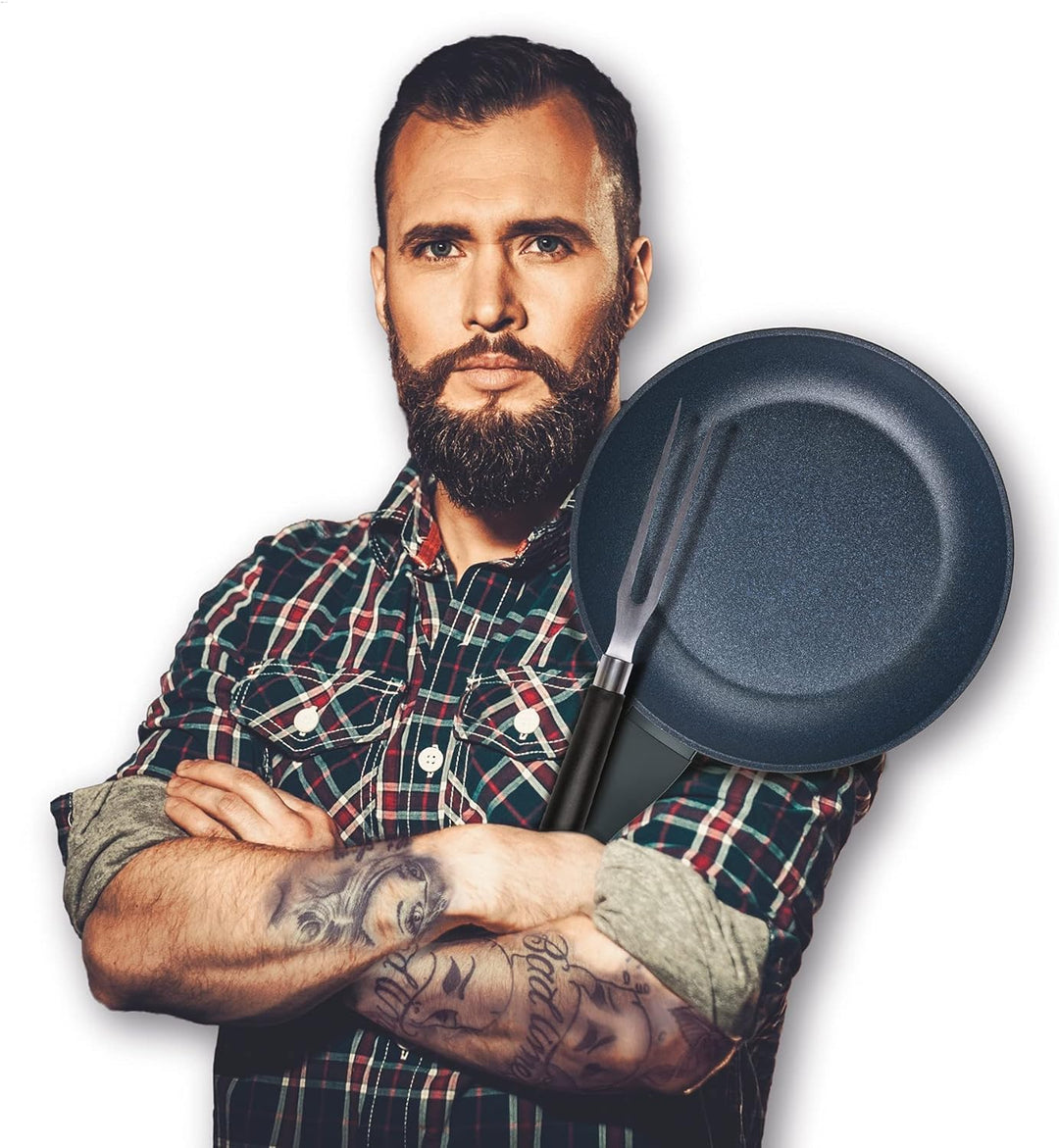 Berndes Enduro Multiusbräter mit Glasdeckel 33 x 21 cm, 5.2 Liter, Aluminium Pressofuso