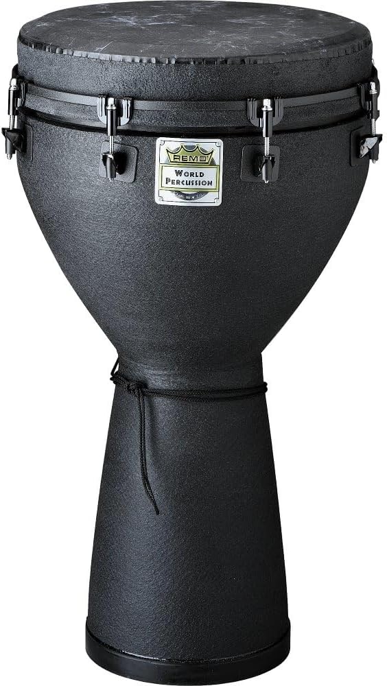 Remo DJ-0012-BE African Collection Djembe 12 x 24" Black Earth, 12 x 24" Black Earth