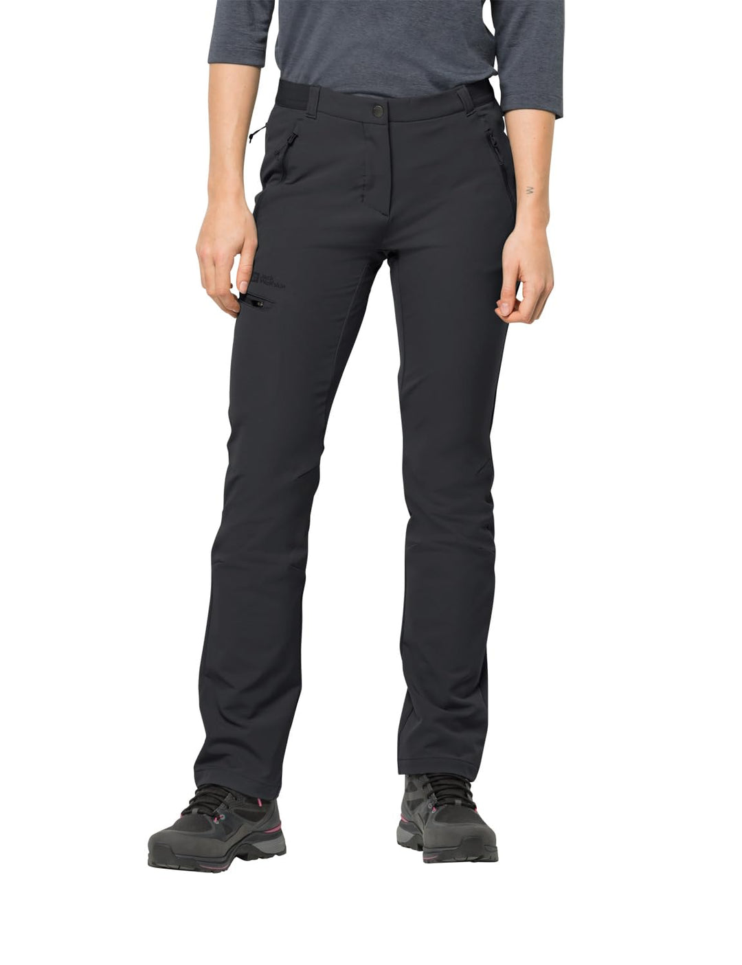 Jack Wolfskin Damen Geigelstein Pants Wanderhose, Schwarz, 40 EU