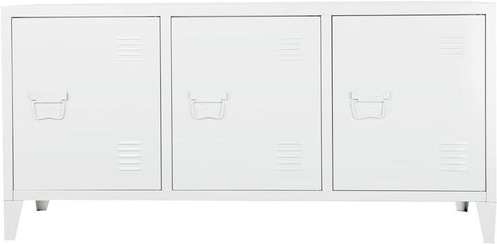 [en.casa] Fernsehschrank Kotka Metall 58 x 113 x 40 cm Fernsehtisch Fernsehregal TV-Schrank mit 3 Sc