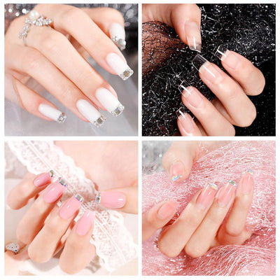 Poly Nagel Gel Starter Set mit UV Lamp Poly Nagelgel Set mit 7 Farben und Basislack&Decklack Manikür