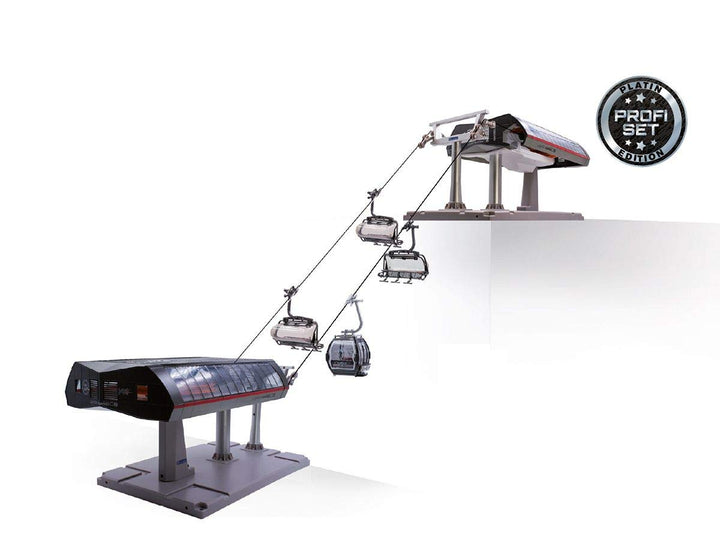 Jaegerndorfer JaegerndorferJC84494 Bubble Elektrische Seilbahn LangeWand Profiset, Massstab 1:32, Me