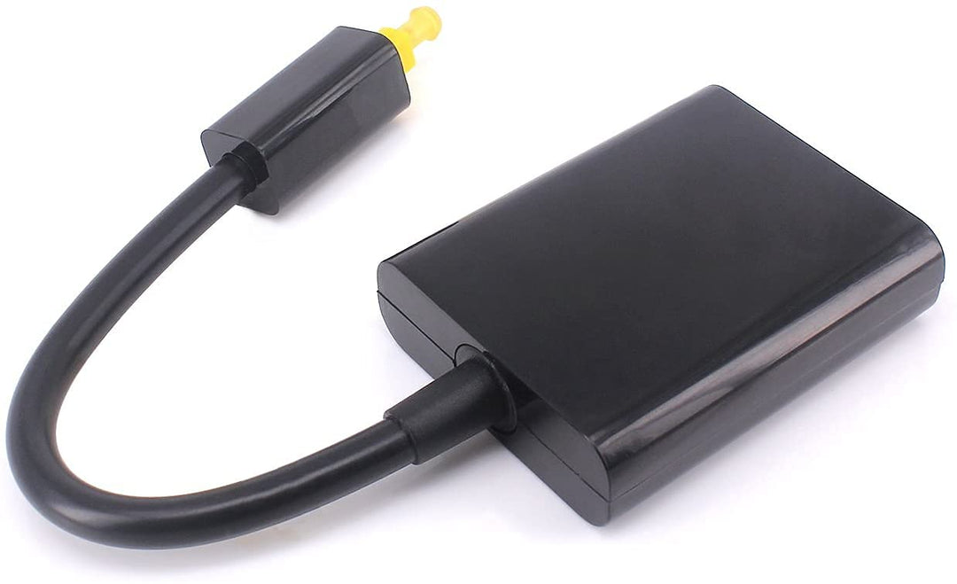 Toslink Digitaler optischer Audio-Splitter-Adapter, 1 in 2 Out, Glasfaser-Splitter, Switch Selector