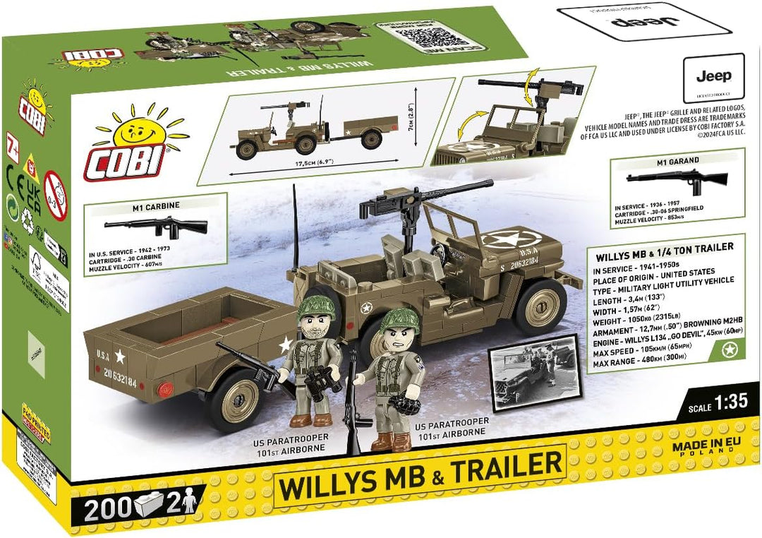 COBI Willys MB & Trailer