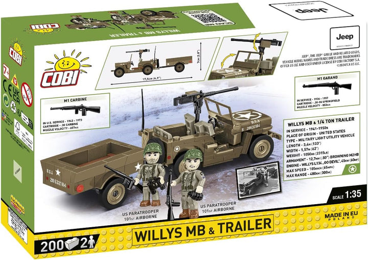 COBI Willys MB & Trailer