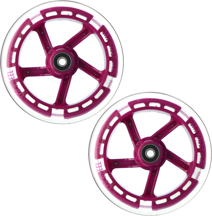 Apollo City Scooter Ersatzräderset Pro Wheels - ABEC 7 Kugellager, Roller Rad Ersatz-Räder passend f