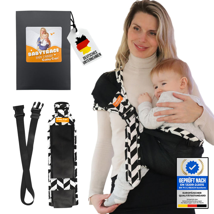 Hüfttrage Baby – Ergonomische seitliche Babytrage ab 6 Monate, praktische Tragehilfe für Kleinkind b