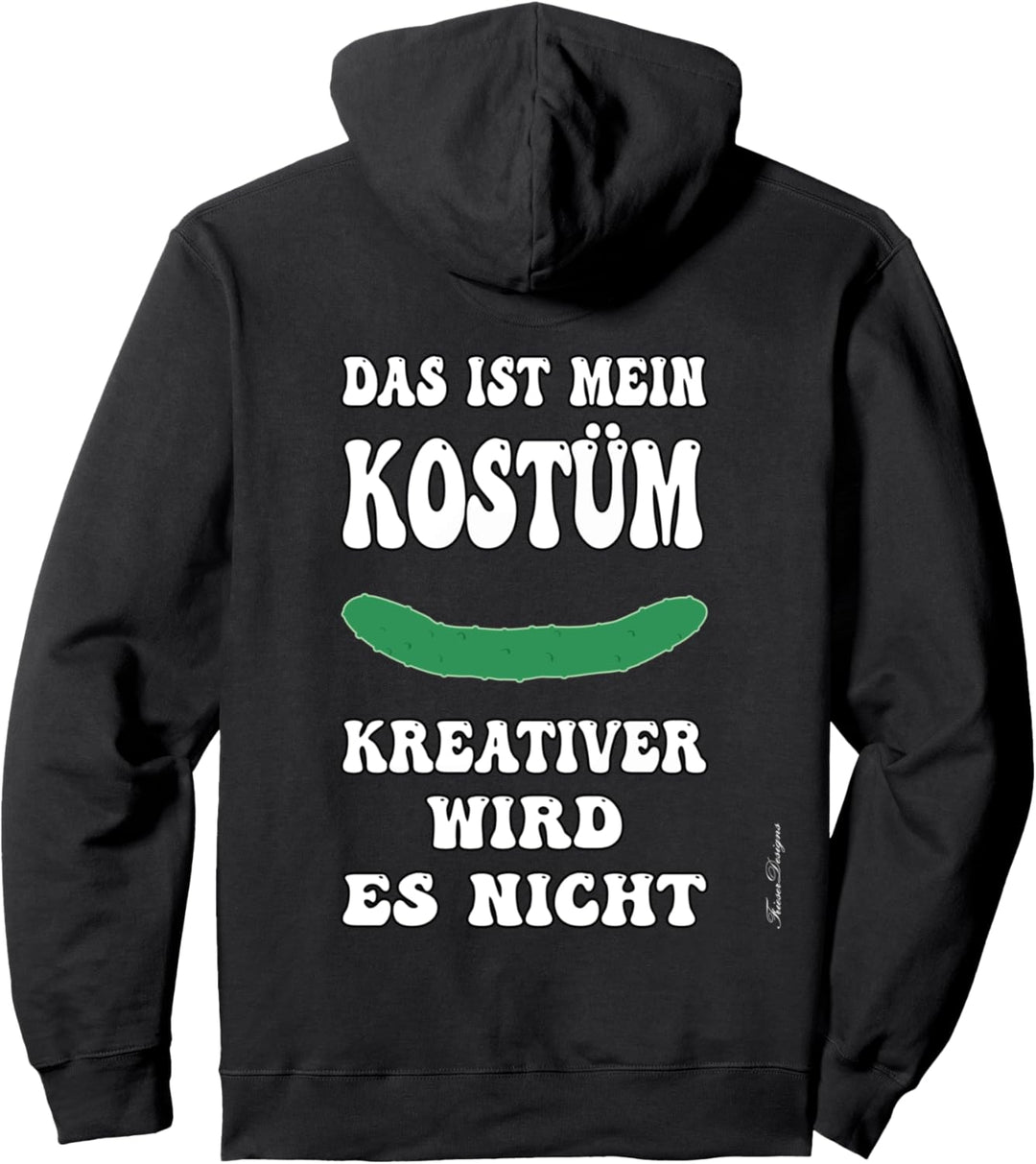 Das etwas andere Gurken Kostüm für Faule lustiges Faschings Pullover Hoodie