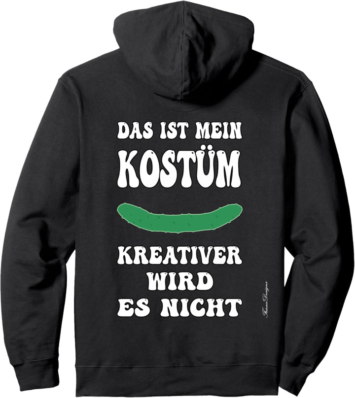 Das etwas andere Gurken Kostüm für Faule lustiges Faschings Pullover Hoodie