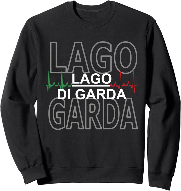 Gardasee Heartbeat | Camping Urlaub Wandern Bike Gardasee Sweatshirt