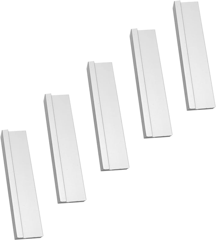 Qrity 10-Pack moderne Aluminiumlegierung Schrank Schrank Türgriff Möbel Schublade zieht Knöpfe, Loch