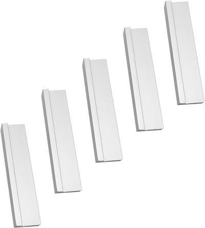 Qrity 10-Pack moderne Aluminiumlegierung Schrank Schrank Türgriff Möbel Schublade zieht Knöpfe, Loch