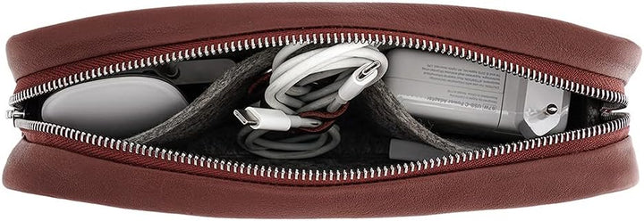 Pack & Smooch Kabeltasche Zubehörtasche Tech Case Longford Pflanzlich Gegerbtes Leder - Handmade in