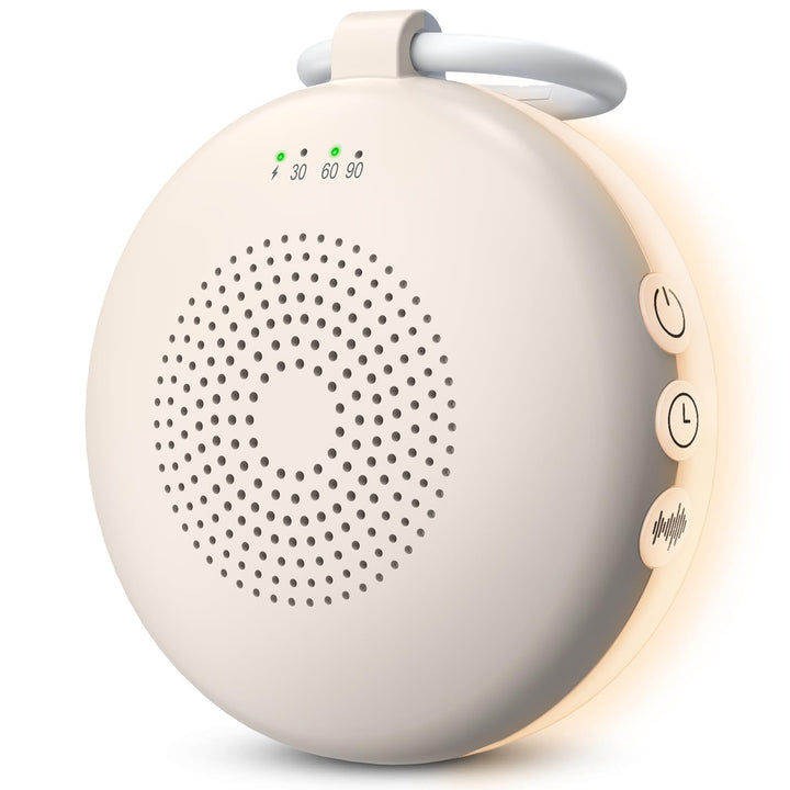 eSynic Weisses rauschen Baby Einschlafhilfe Baby & Erwachsene Tragbare White Noise Machine mit Nacht