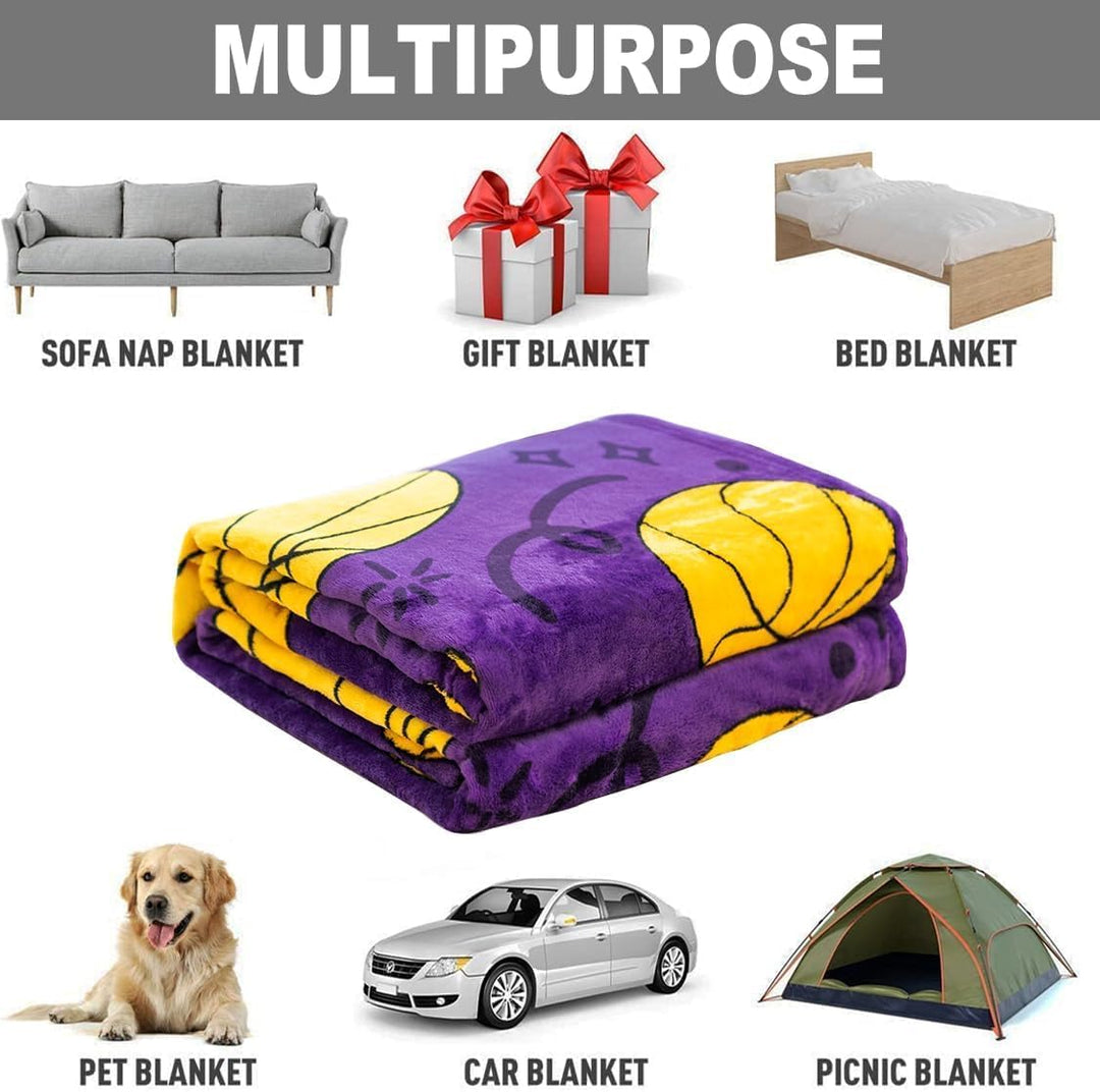 Basketball Kuscheldecke für Kinder,Championsliga Sport Decke Kinder Weich Flauschig Fleecedecke Kari
