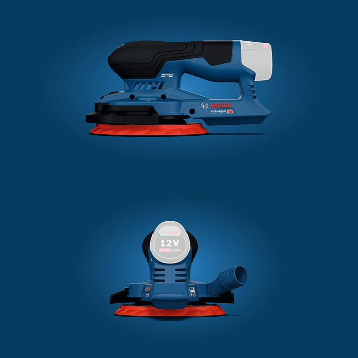 Bosch Professional 12V Akku-Exzenterschleifer GEX 12V-150-3 (inkl. Schleifteller, Schleifblatt, Schu