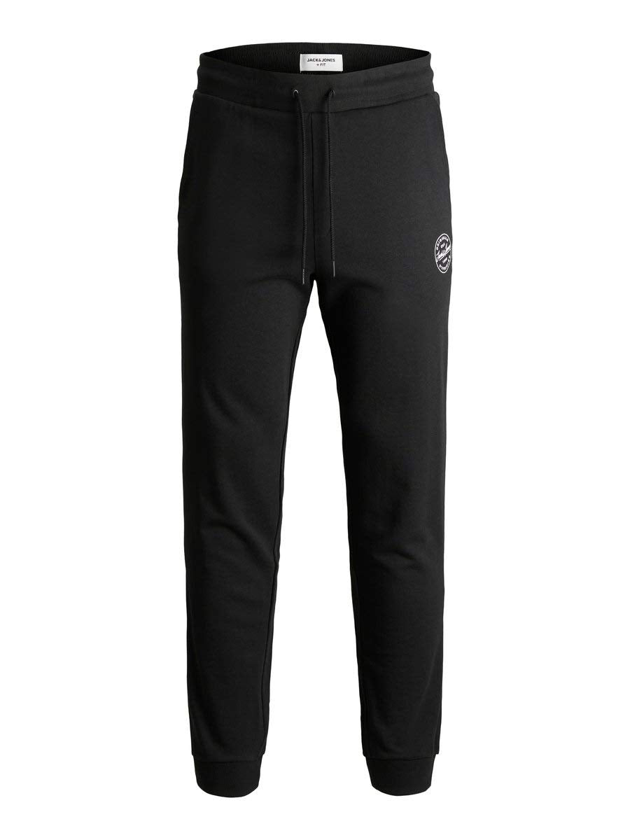 JACK & JONES Male Jogginghose Regular Fit Jogginghose XS Schwarz, XS Schwarz