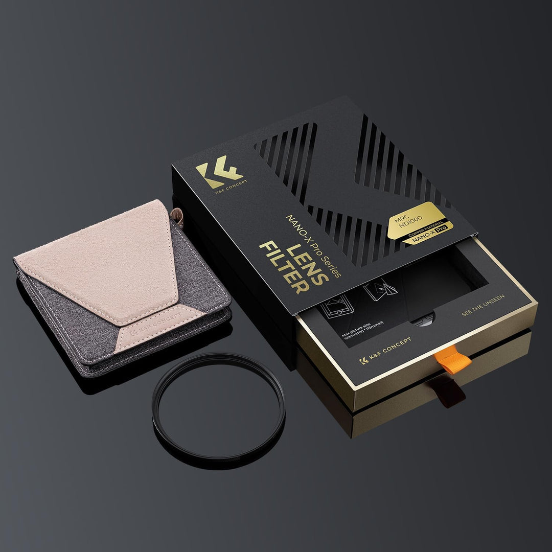 K&F CONCEPT Nano-X PRO Serie ND1000 Filter 67mm Graufilter (10 Stop) Flaggschiff-ND Filter Slim Neut