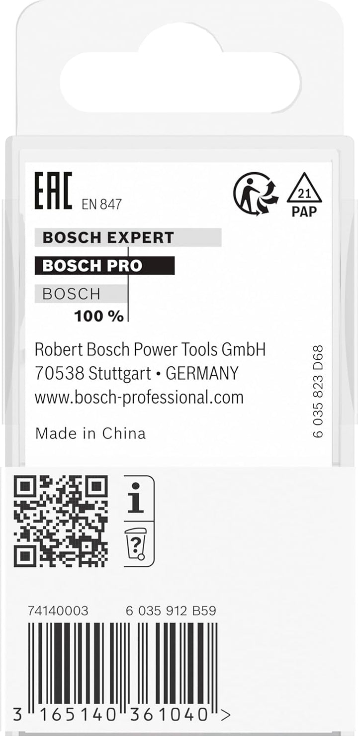 Bosch Professional 1x Hohlkehlenfräser Standard for Wood (für Holz, Radius 1/2'', Arbeitslänge 39/64