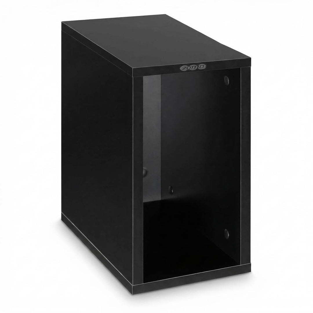 Zomo VS-Box 50 Schallplattenregal aus MDF Holz, Vinyl Aufbewahrung für 12-Zoll LPs, stapelbar, offen