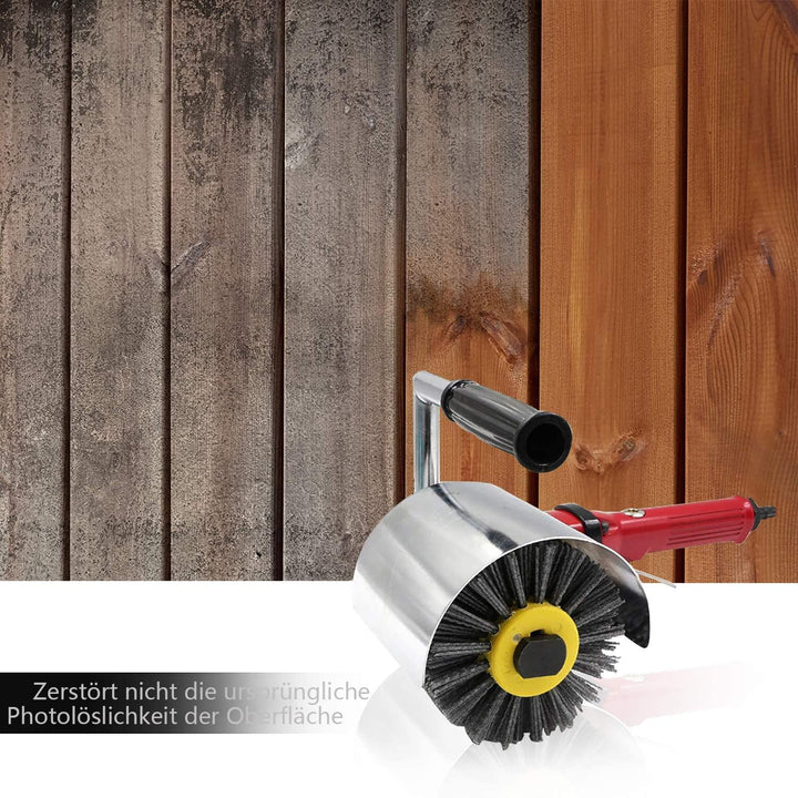 Nylonbürsten #120 Körnung Polierbürste Schwarz Grit Bürste für 19mm Durchmesser Holz Bürsten Maschin