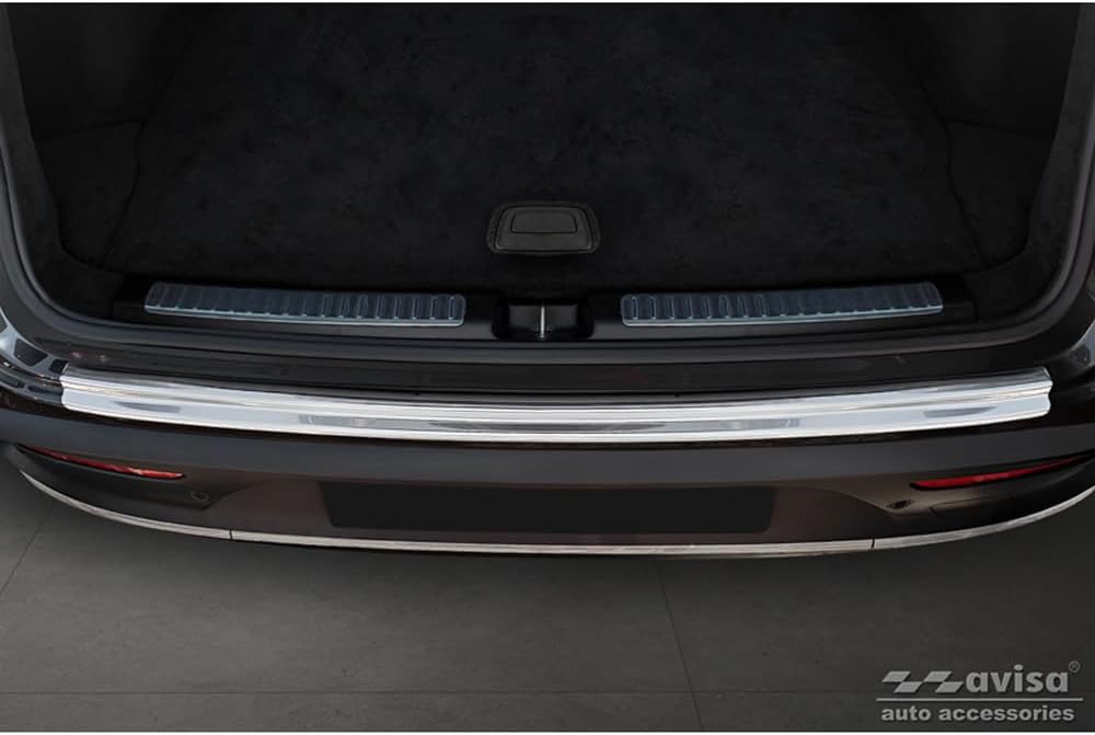 Avisa Edelstahl Heckstossstangenschutz kompatibel mit Mercedes EQC (N293) 2019- 'Ribs'