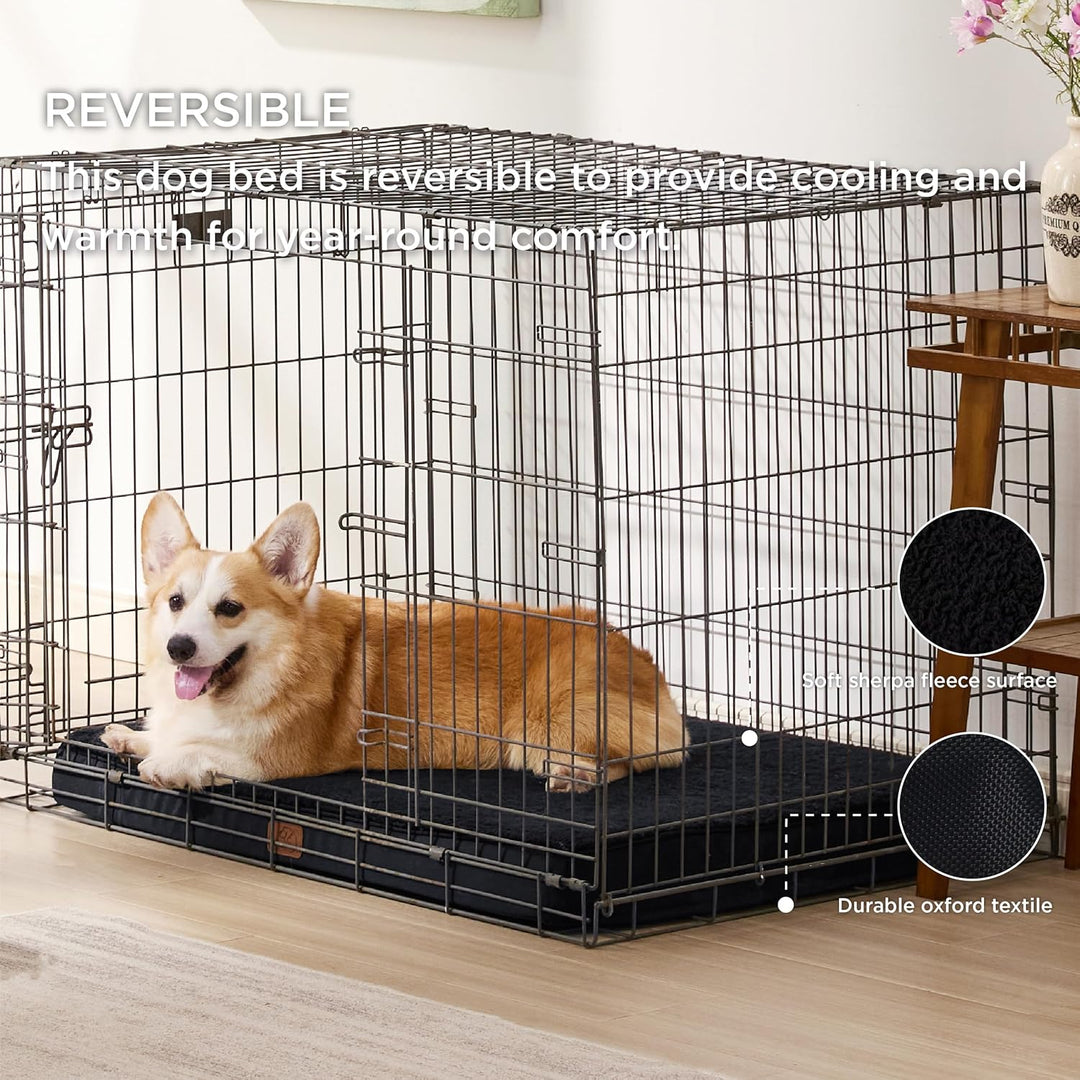 BEDSURE orthopädisches Hundebett mittelgrosse Hunde - 89x56x7.6cm Hundekissen flauschig Hundematte w