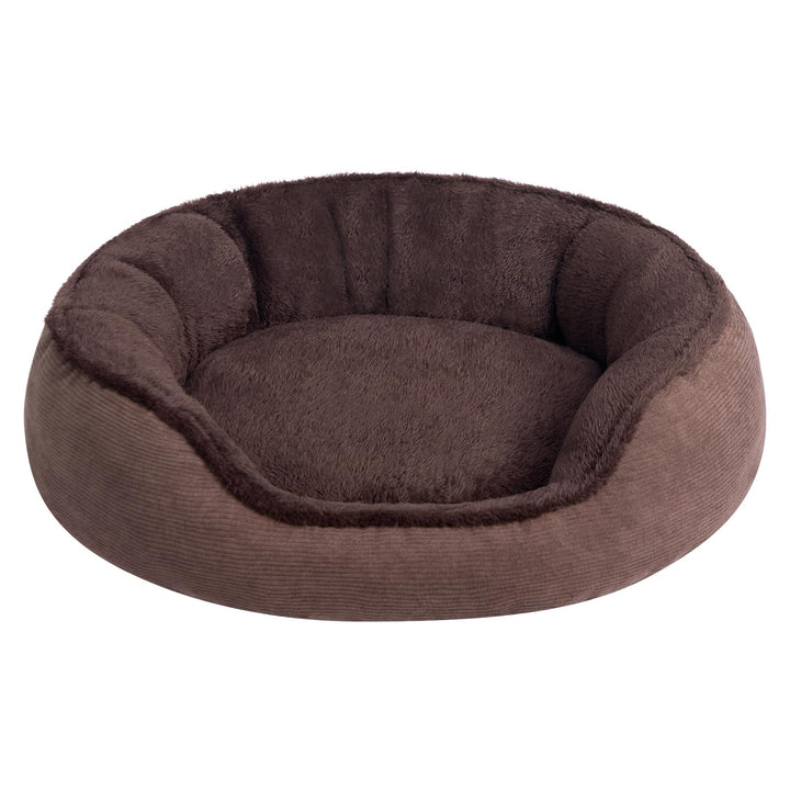 Hollypet Katzenbett Kleines Hundebett, Rundes Haustierbett für Katzen und Welpen, Weiches Schlafbett