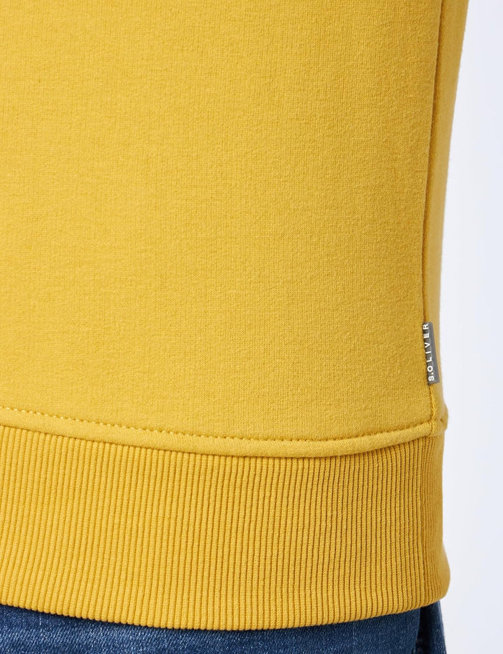 s.Oliver Herren Sweatshirt Langarm M Gelb, M Gelb