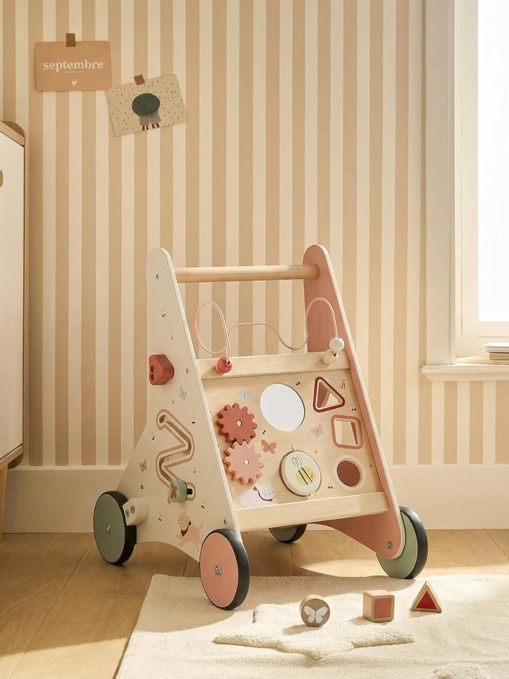 VERTBAUDET FSC Cherry TU Walkwagen mit Holzbremsen kirsche, kirsche