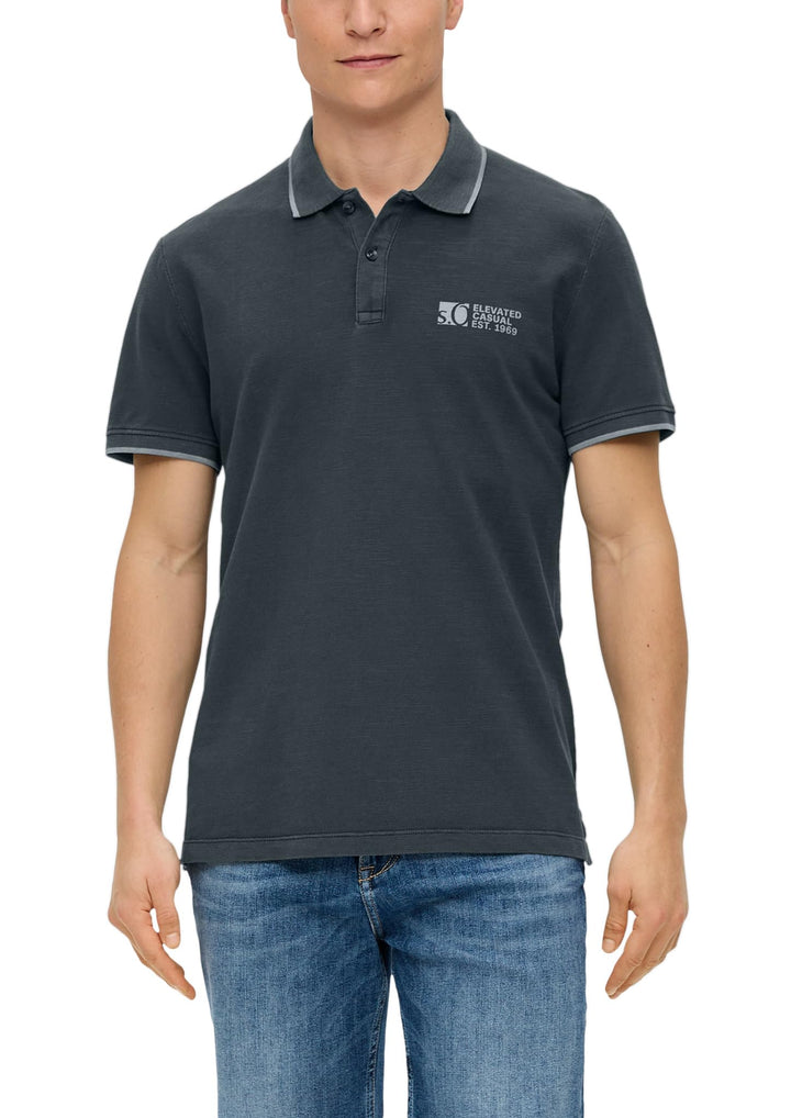 s.Oliver Poloshirt aus Reiner Baumwolle S Grau 9581, S Grau 9581