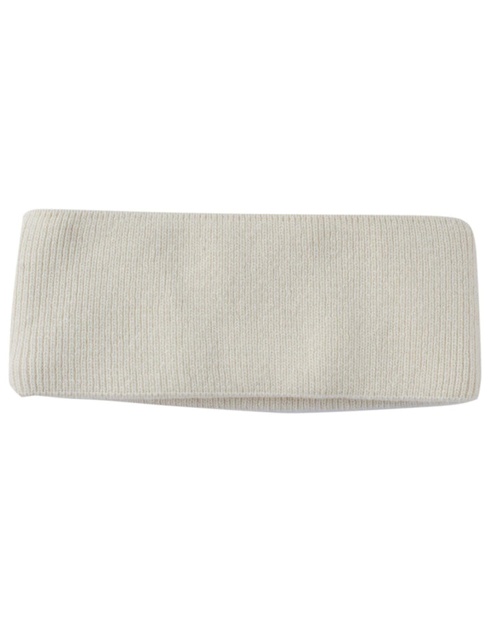 FosterNatur, Merino Stirnband mit Baumwollfutter, 100% Wolle Merino extrafein (Natur), Natur