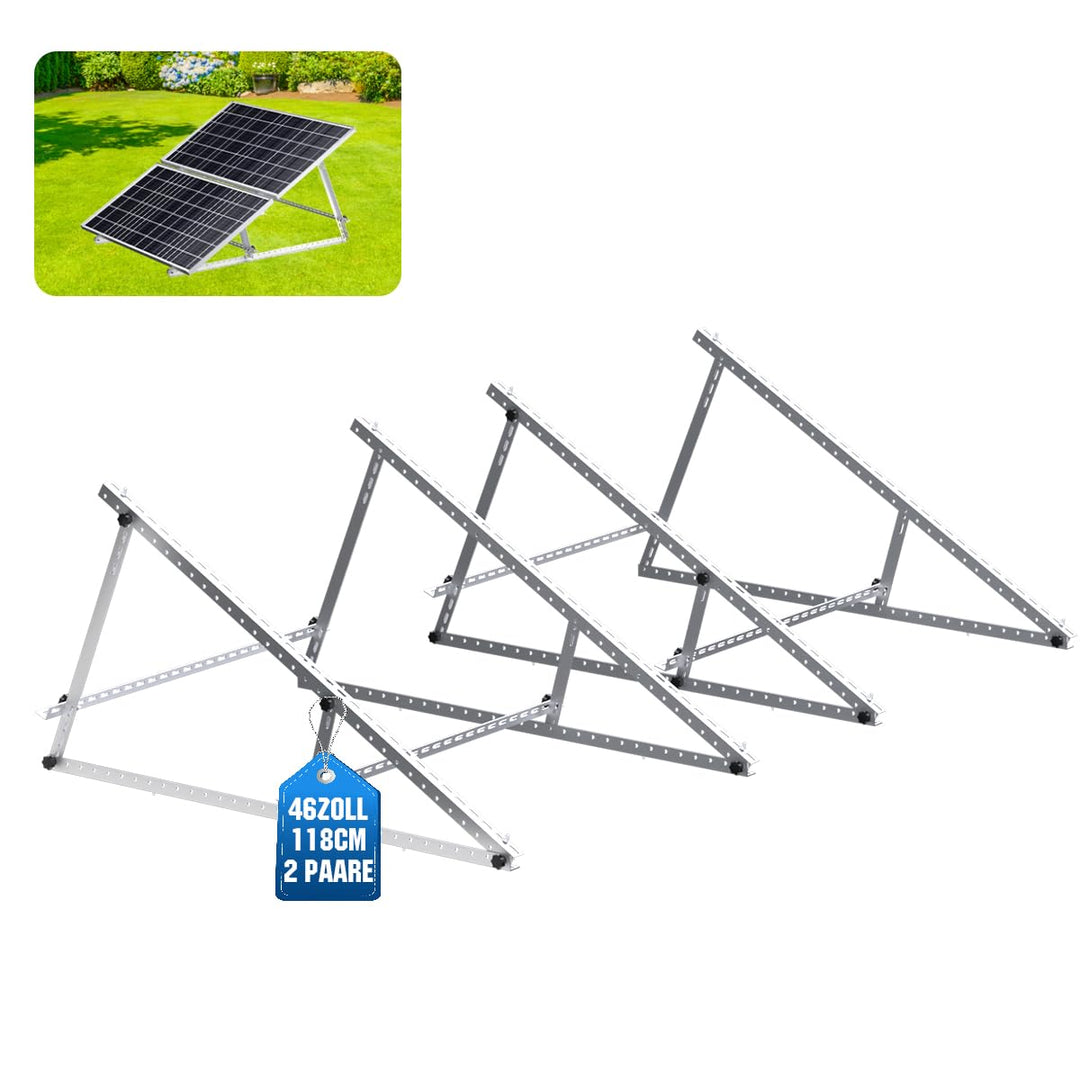 Gliese Solarmodul Halterung 118 CM ( 46 Zoll ) 2 Sets,Robuste Solarmodule Montageset Aufständerung,P