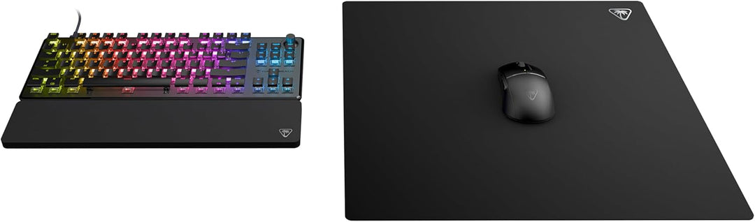 Turtle Beach Sense Core quadratisches PC-Gaming-Mauspad, rutschfeste Gummi-Rückseite, ausgewogene Mi